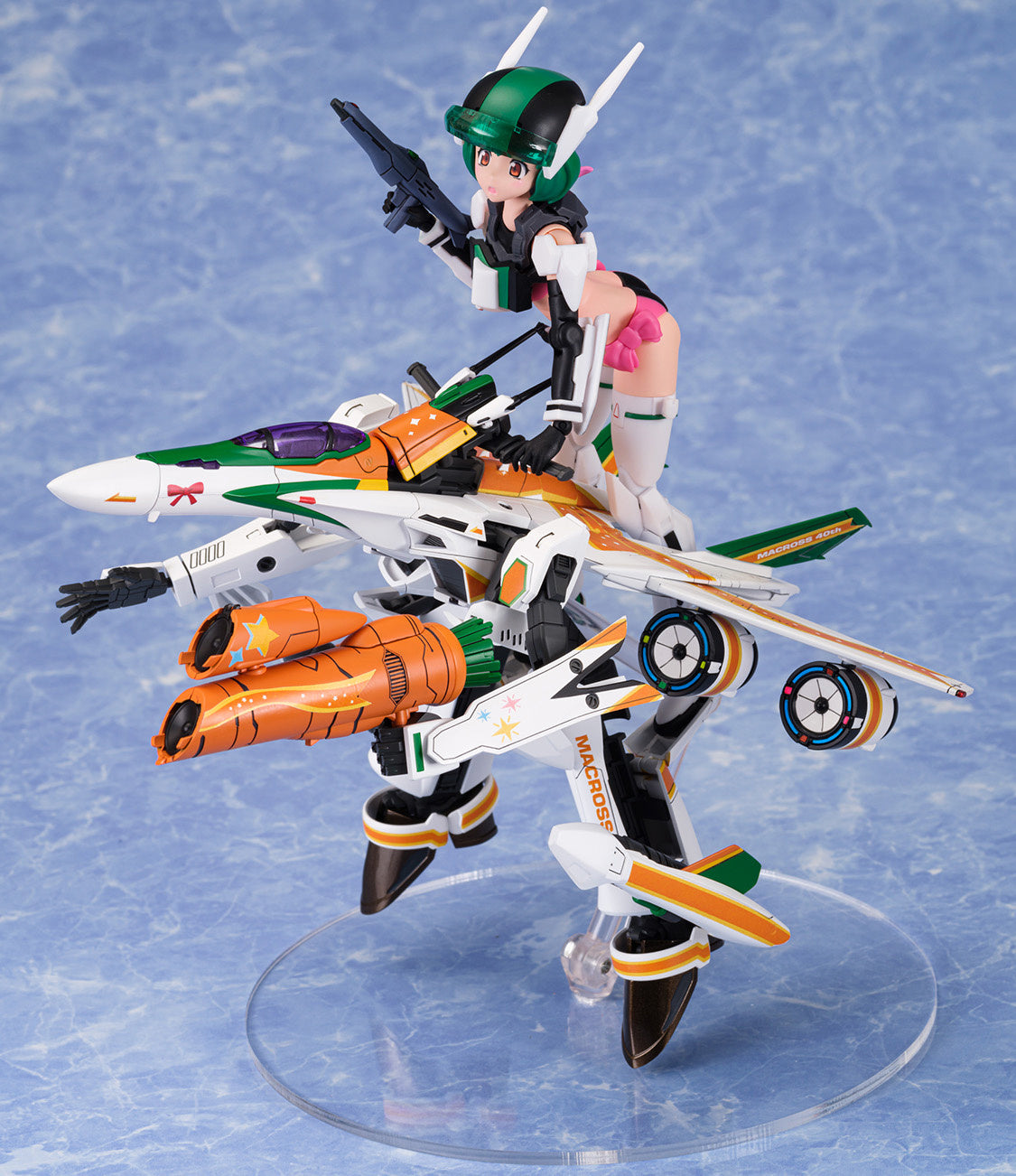 Aoshima V.F.G. Macross F VF-25F Messiah Ranka Lee Macross 40th Anniversary(4905083064252)
