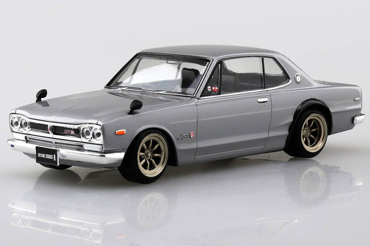 Aoshima 1/32 SNAP KIT #09-SP1 Nissan Skyline 2000 GT-R Custom Wheel (Silver) | 4905083064702