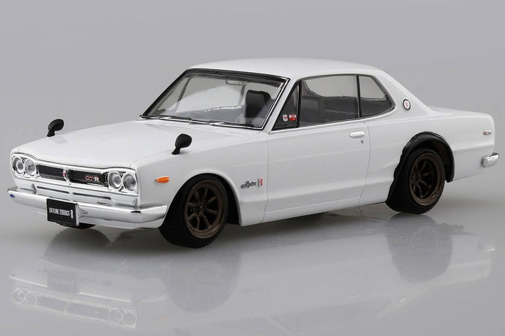 Aoshima 1/32 SNAP KIT #09-SP2 Nissan Skyline 2000 GT-R Custom Wheel (White) | 4905083064719