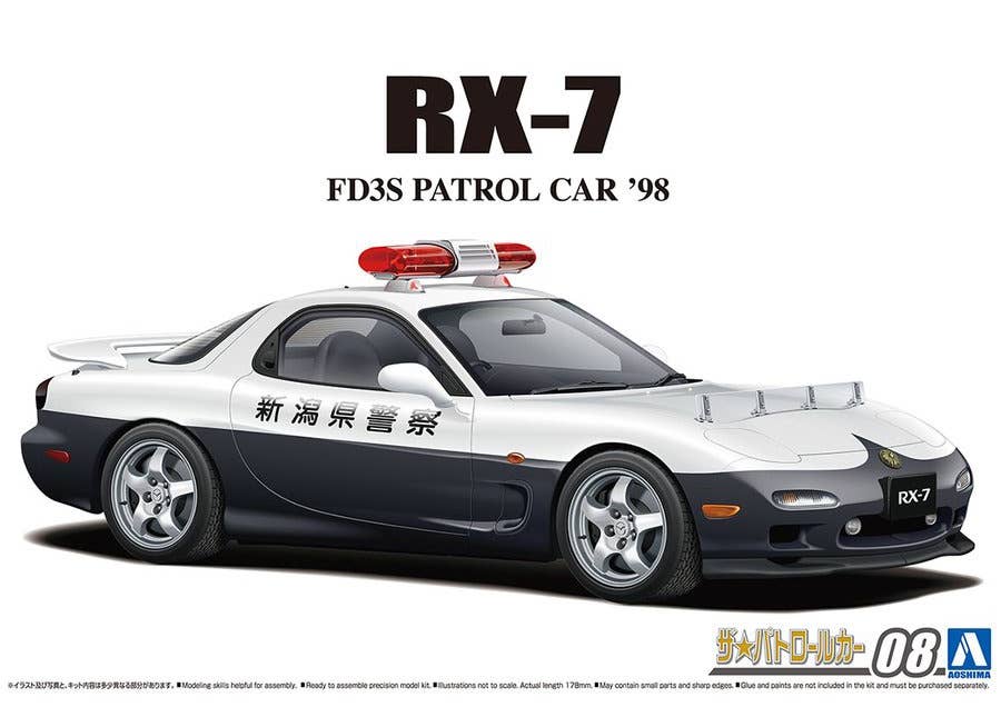Aoshima 1/24 Mazda FD3S Rx-7 Ⅳth Patrol Car '98 | 4905083064863