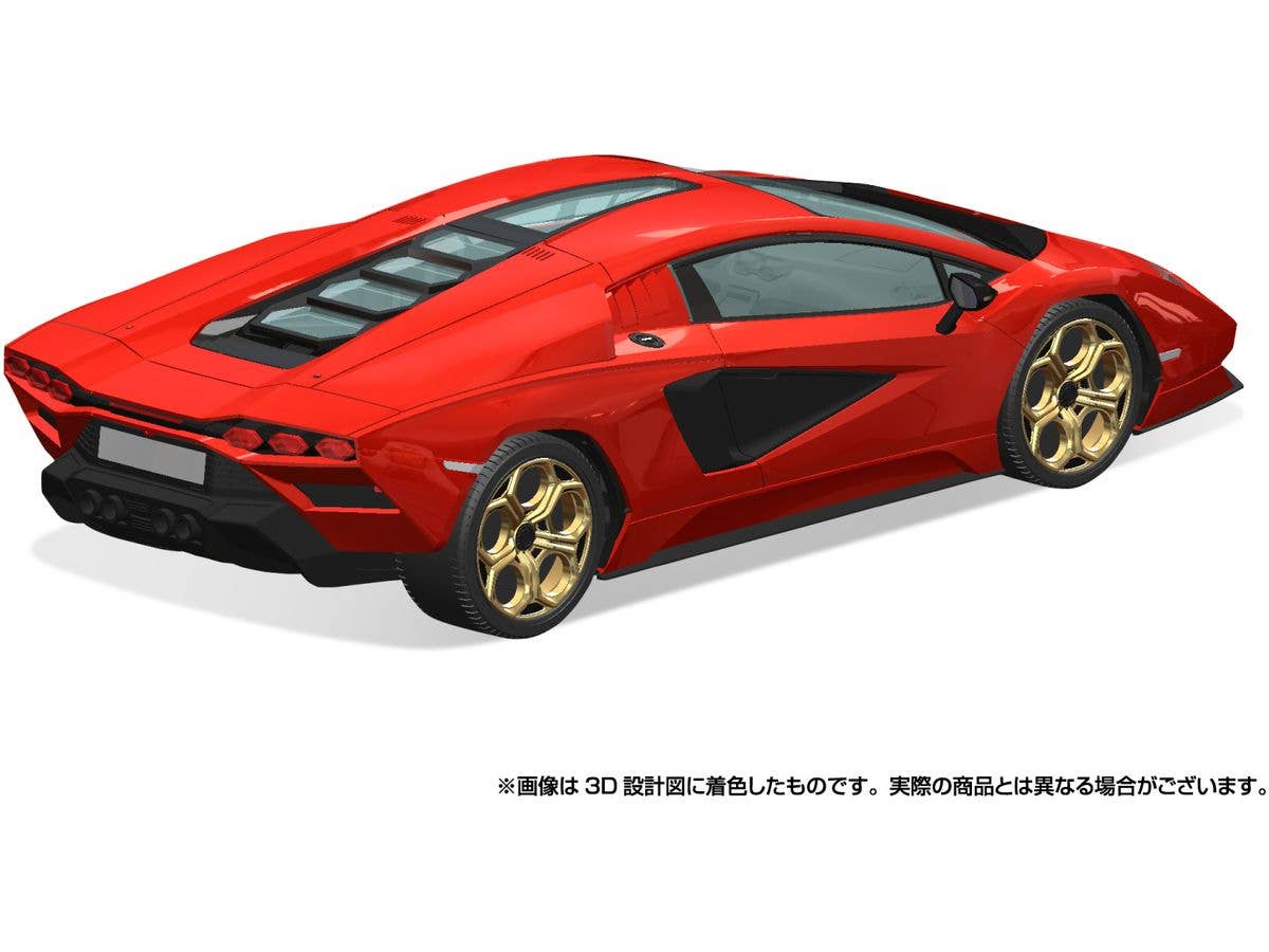 Aoshima 1/32 SNAP KIT #19-B Lamborghini Countach LPI 800-4(Red) | 4905083065402