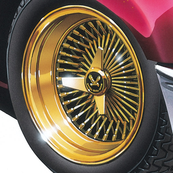 Aoshima 1/24 Wire Wheel (Gold Plated) 13 Inch