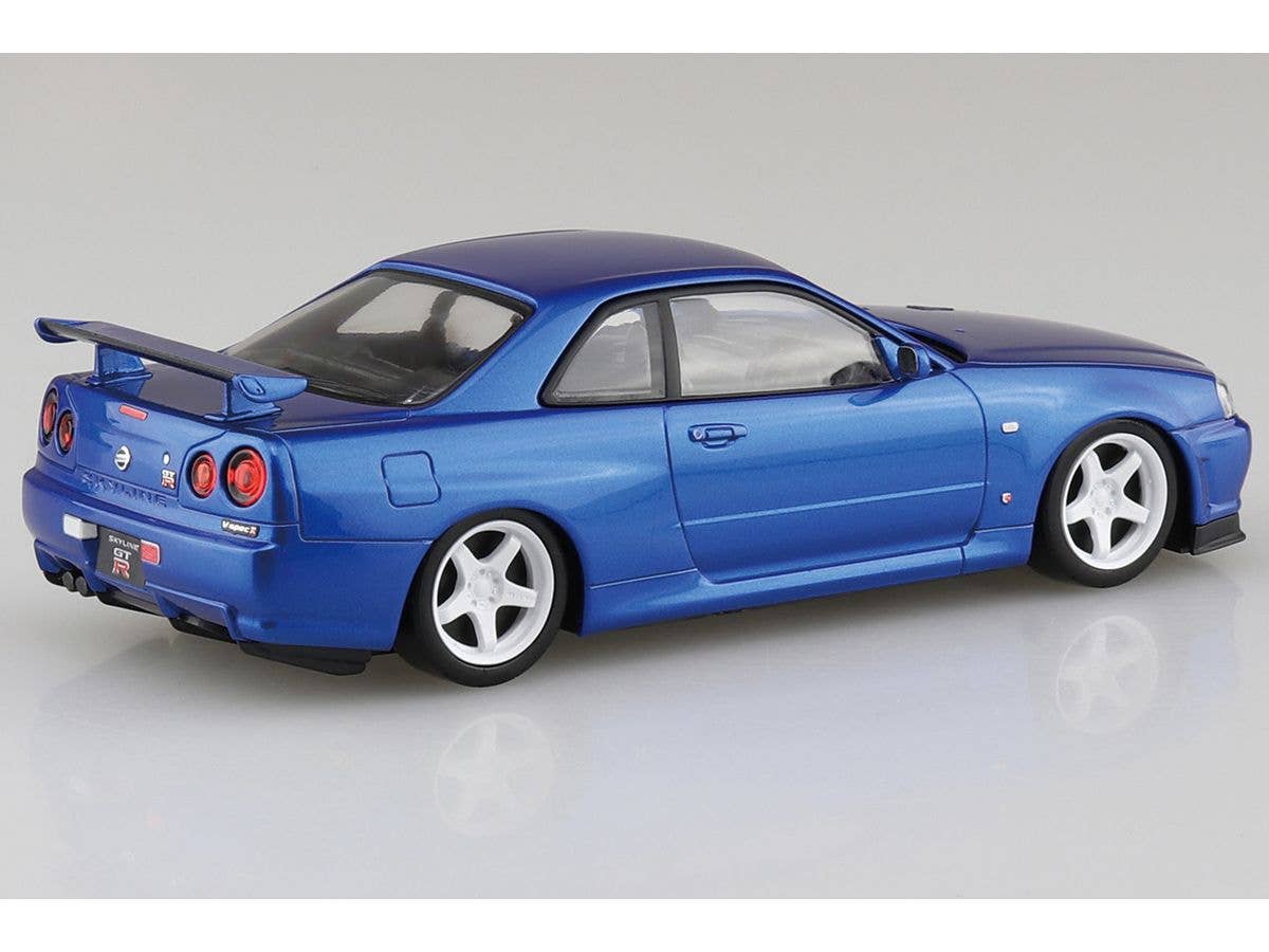 Aoshima NISSAN R34 SKYLINE GT-R CUSTOM WHEEL(BAYSIDE BLUE) | 4905083066300