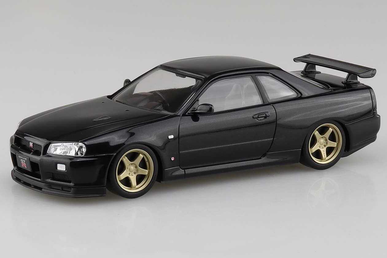 Aoshima NISSAN R34 SKYLINE GT-R CUSTOM WHEEL(BLACK PEARL) | 4905083066317