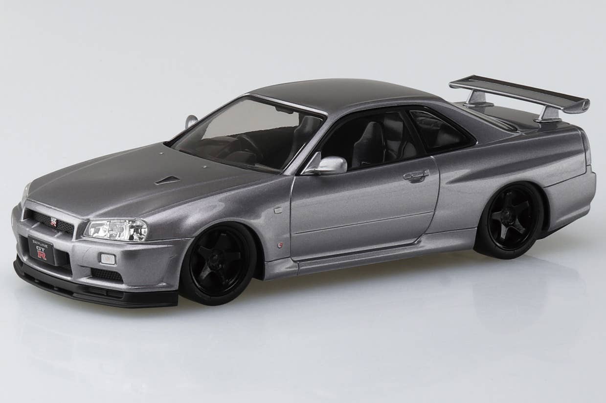 Aoshima NISSAN R34 SKYLINE GT-R CUSTOM WHEEL(ATHLETE SILVER) | 4905083066331