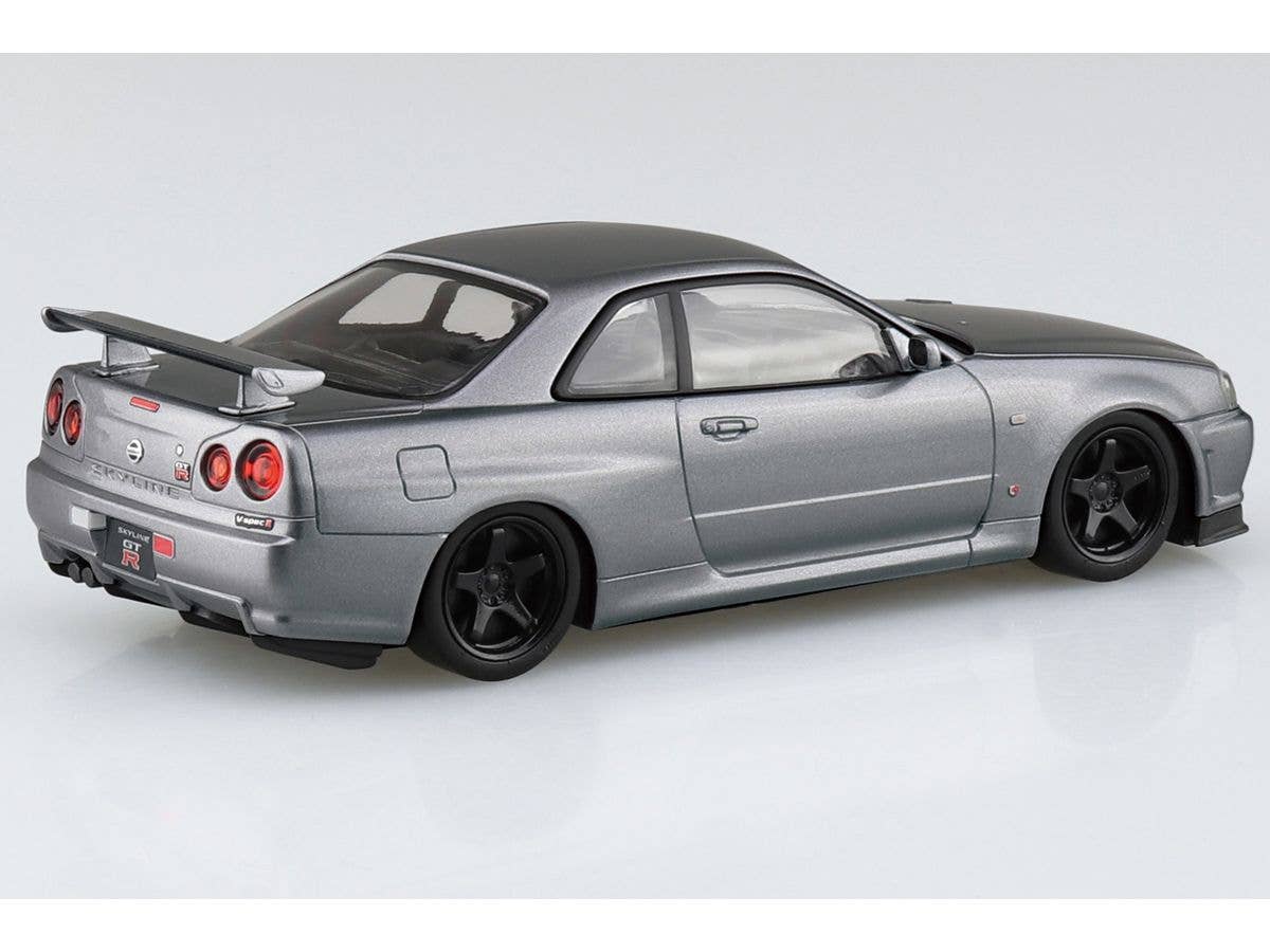 Aoshima NISSAN R34 SKYLINE GT-R CUSTOM WHEEL(ATHLETE SILVER) | 4905083066331