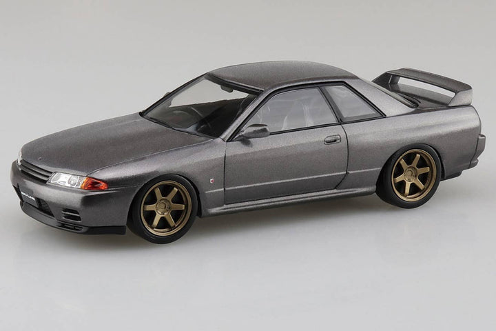 Aoshima 1/32 SNAP KIT Nissan R32 Skyline GT-R Custom Wheels (Gun-gray Metallic) | 4905083066348