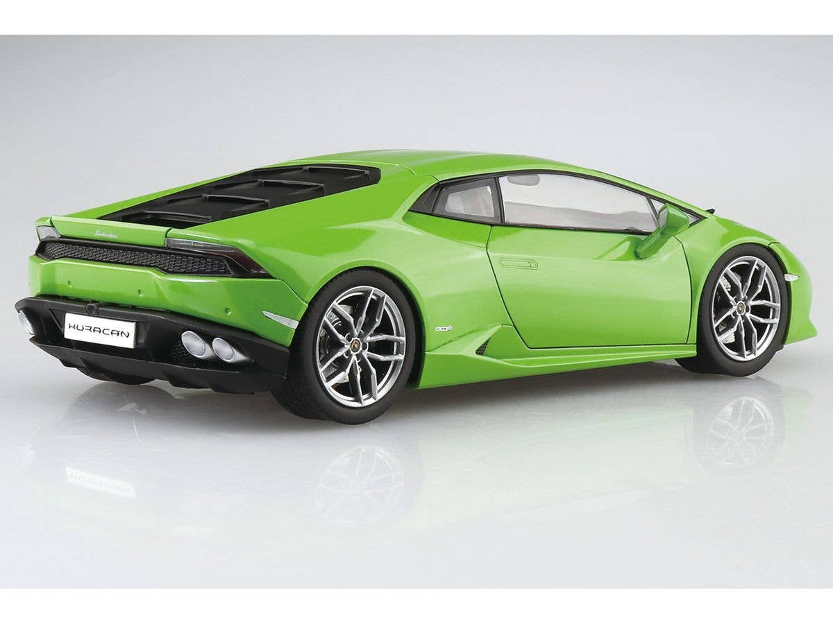 Aoshima 1/24 Pre-Painted '14 Lamborghini Huracan No.4-A Green | 4905083066423