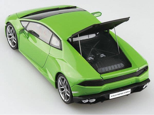 Aoshima 1/24 Pre-Painted '14 Lamborghini Huracan No.4-A Green | 4905083066423