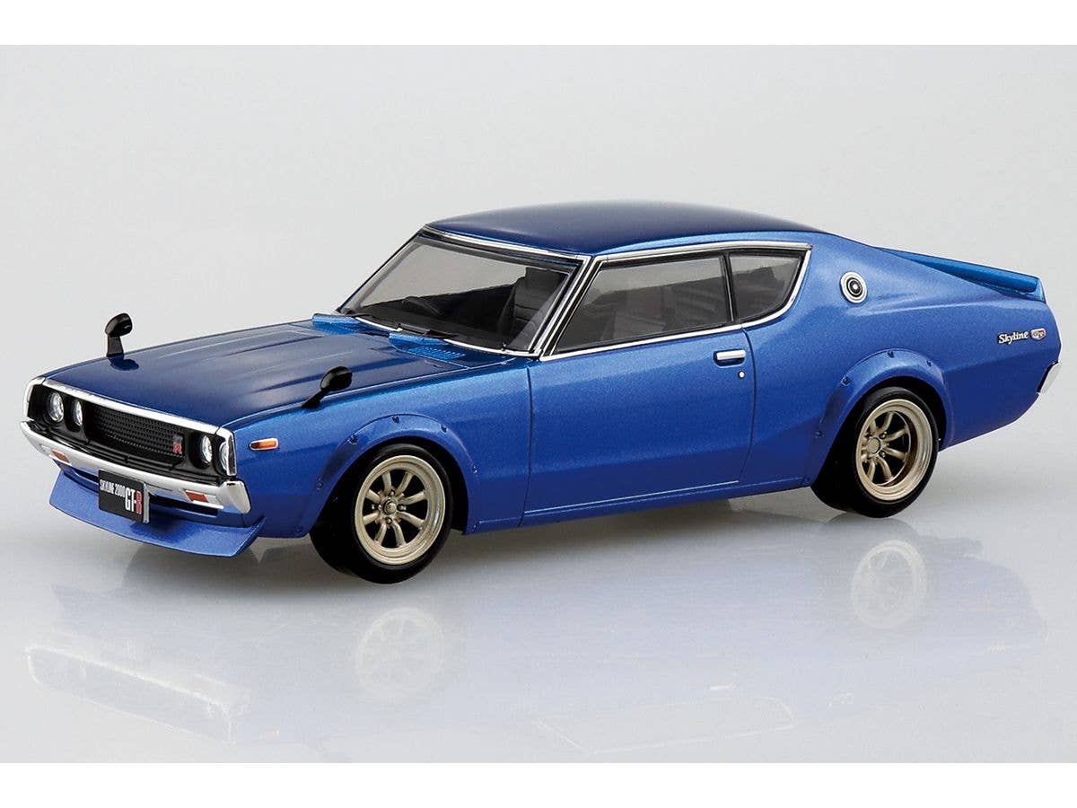 Aoshima 1/32 SNAP KIT #18-SP4 Nissan C110 Skyline GT-R Custom(Metallic Blue) | 4905083066898