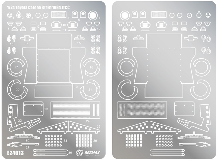 Aoshima Beemax 1/24 Toyota CORONA ST 191 '94 JTCC Ver. DETAIL UP Parts | 4905083103975