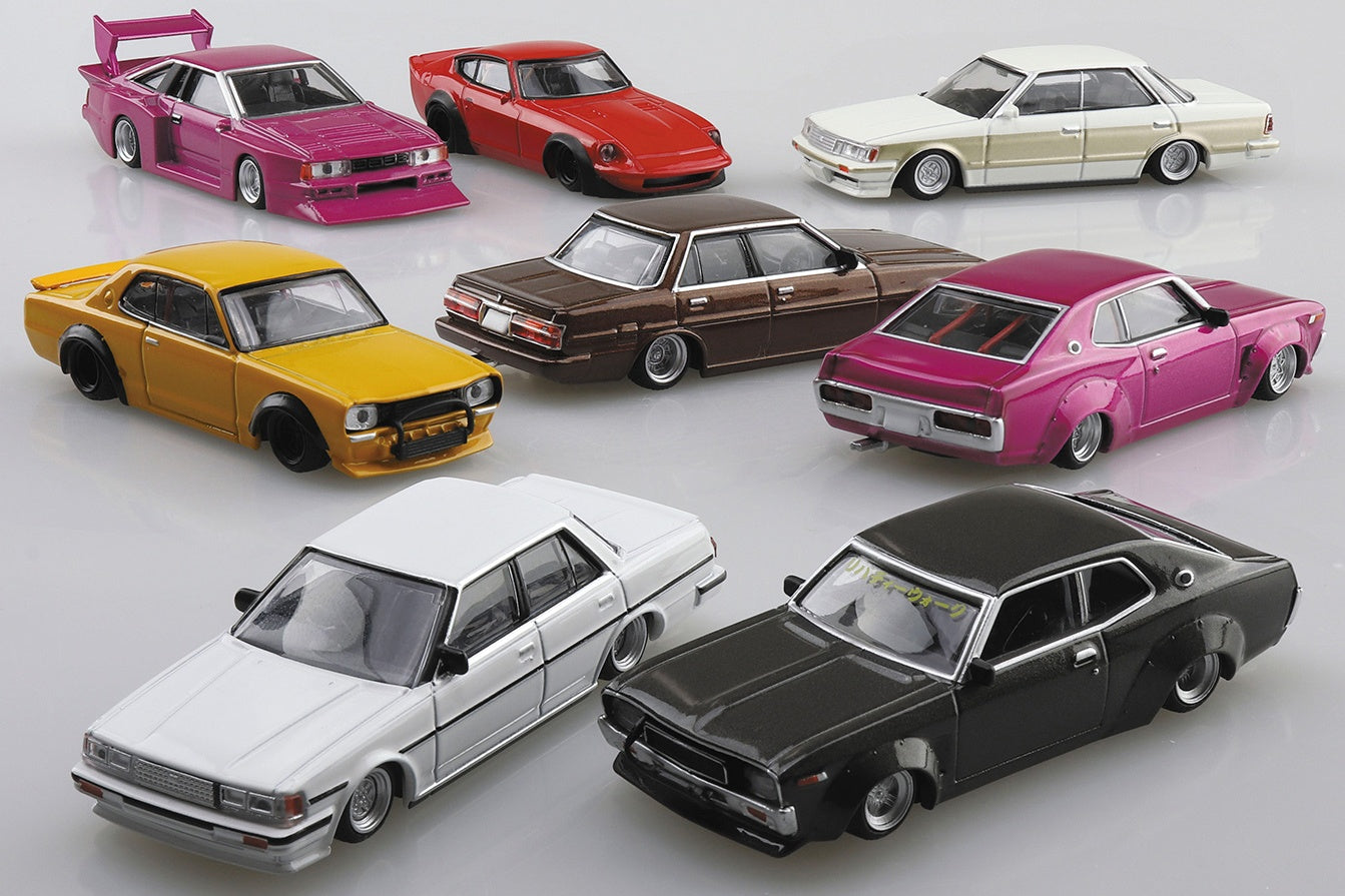 Aoshima 1/64 Mini Car Grand Champion Collection Part.13, Blind Box of 12