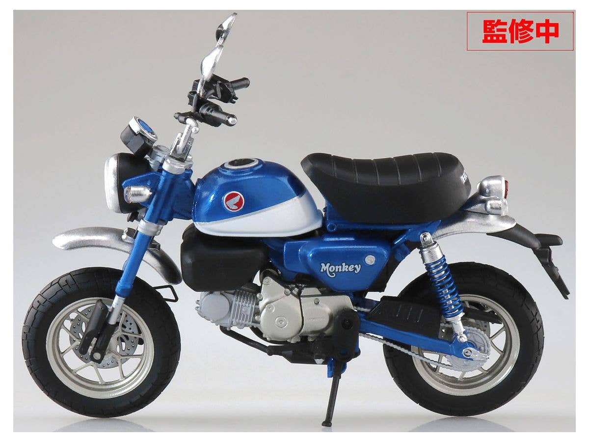 Aoshima 1/12 Honda Monkey125 Pearl Glittering Blue | 4905083109571