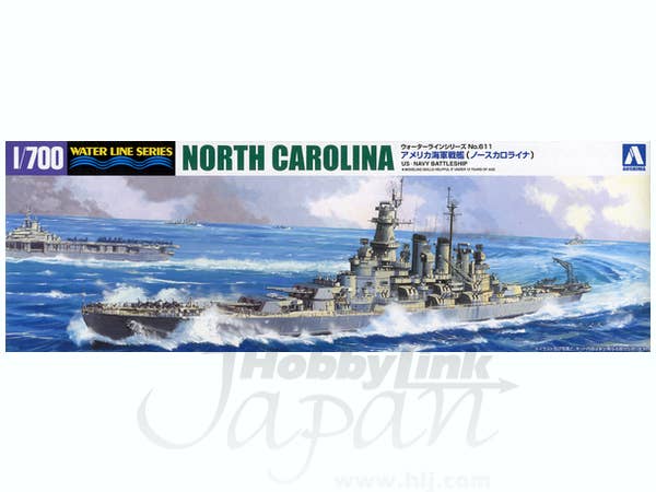 Aoshima 1/700 US Navy Battleship NORTH CAROLINA | 4905083046005