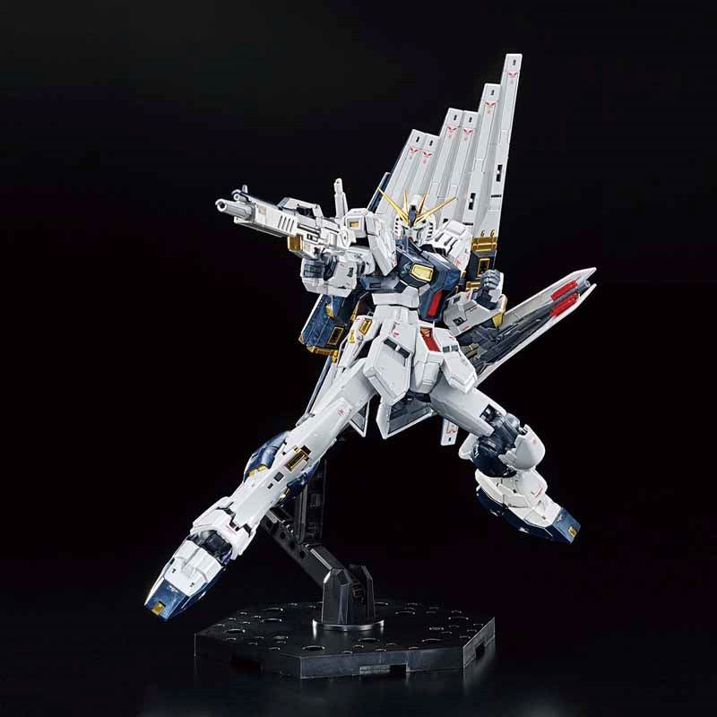 P-Bandai RG 1/144 The Gundam Base Limited Nu Gundam [Titanium Finish]