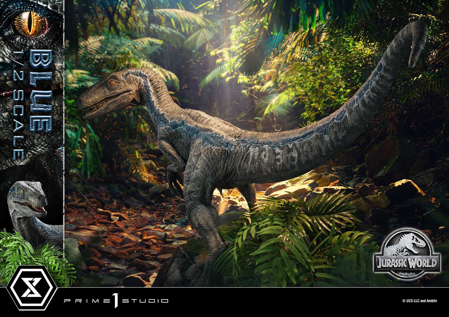 (PRE-ORDER) Legacy Museum Collection Jurassic World: Fallen Kingdom (Film) Blue 1/2 Scale