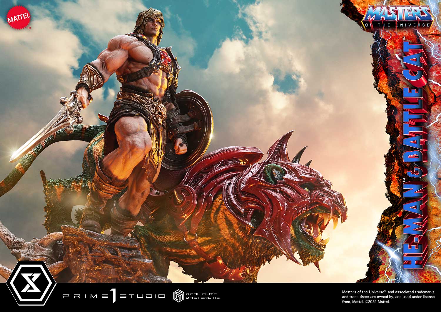Real Elite Masterline Masters of the Universe He-Man & Battle Cat