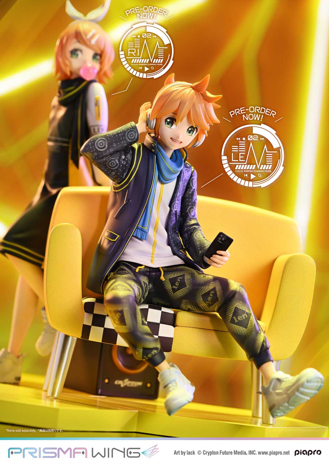 PRISMA WING Piapro Characters Kagamine Len 1/7 Scale Pre-Painted Figure
