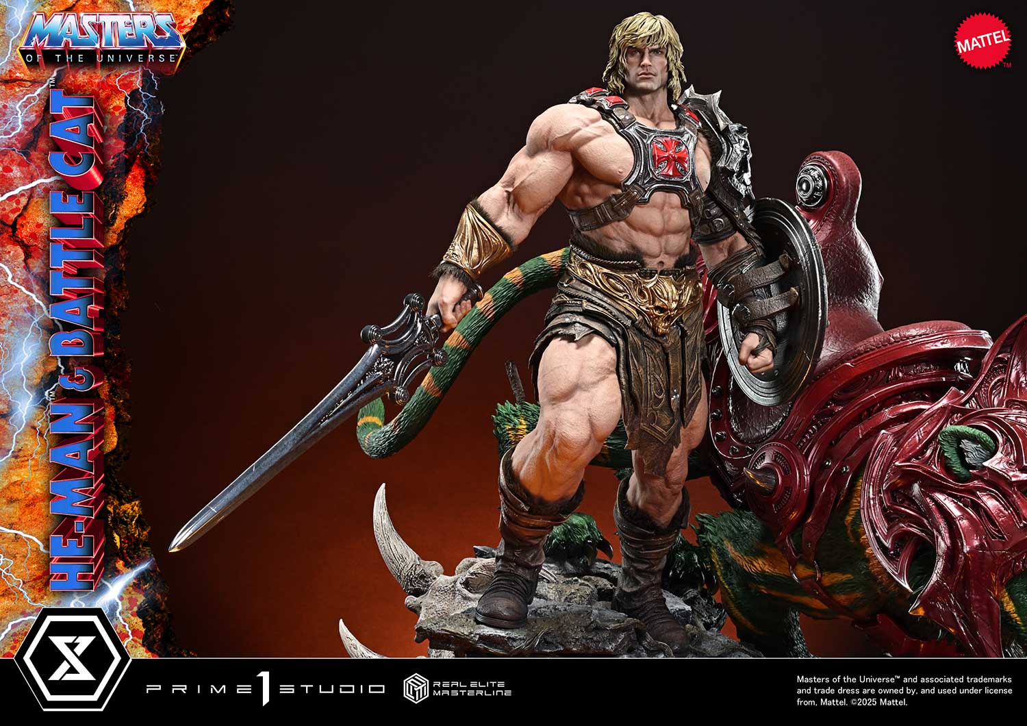 Real Elite Masterline Masters of the Universe He-Man & Battle Cat