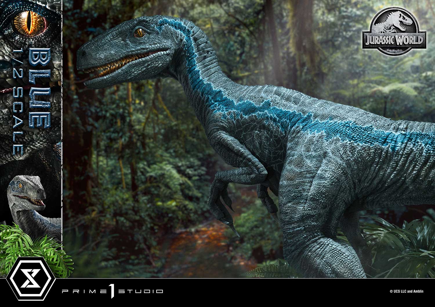 (PRE-ORDER) Legacy Museum Collection Jurassic World: Fallen Kingdom (Film) Blue 1/2 Scale Bonus Version