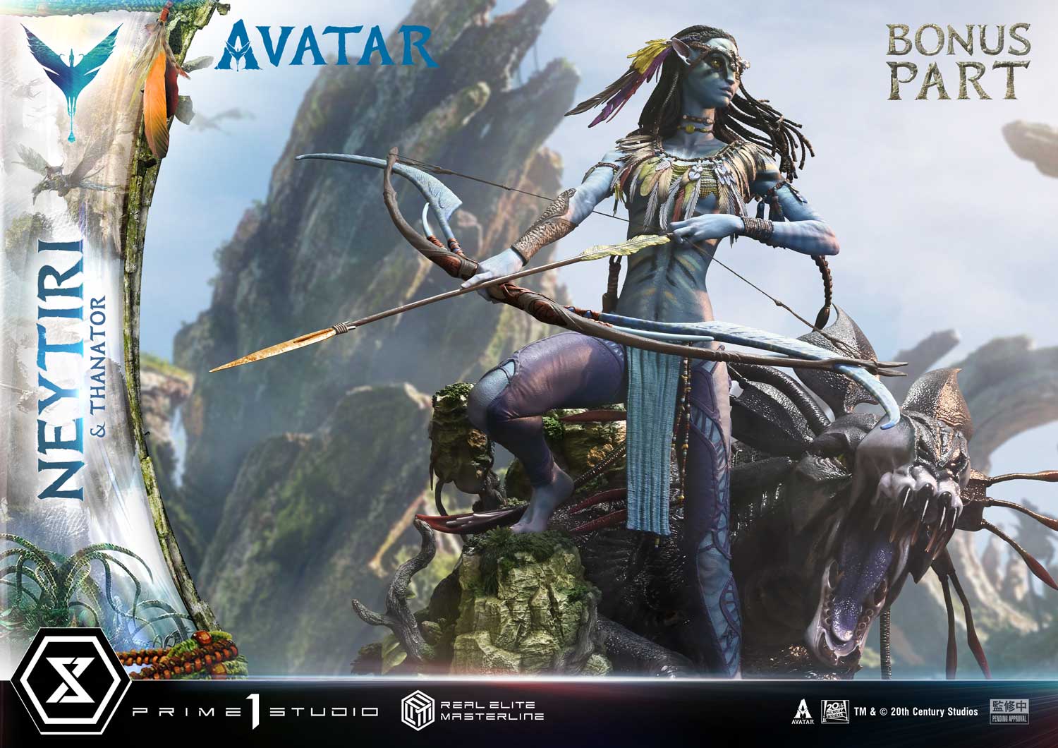 Real Elite Masterline Avatar (Film) Neytiri &amp; Thanator Avatar Legacy Collection DX Bonus Version