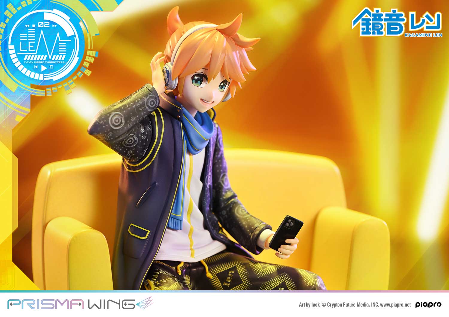 PRISMA WING Piapro Characters Kagamine Len 1/7 Scale Pre-Painted Figure