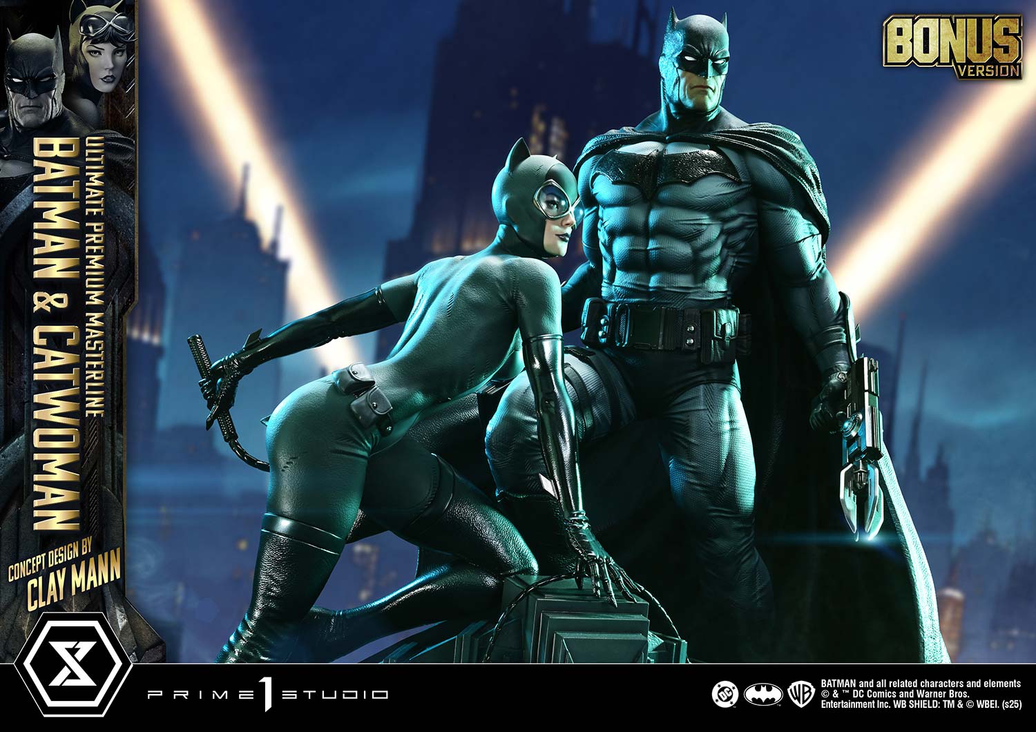 Ultimate Premium Masterline Batman (Comics) Batman &amp; Catwoman (Concept Design by CLAY MANN) Bonus Version