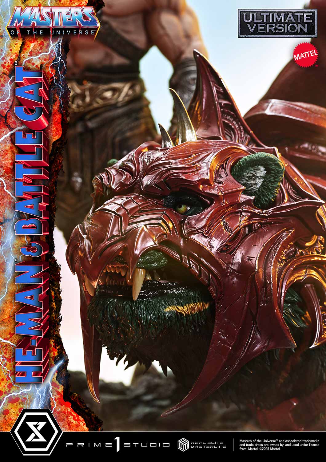 Real Elite Masterline Masters of the Universe He-Man &amp; Battle Cat Ultimate Bonus Version
