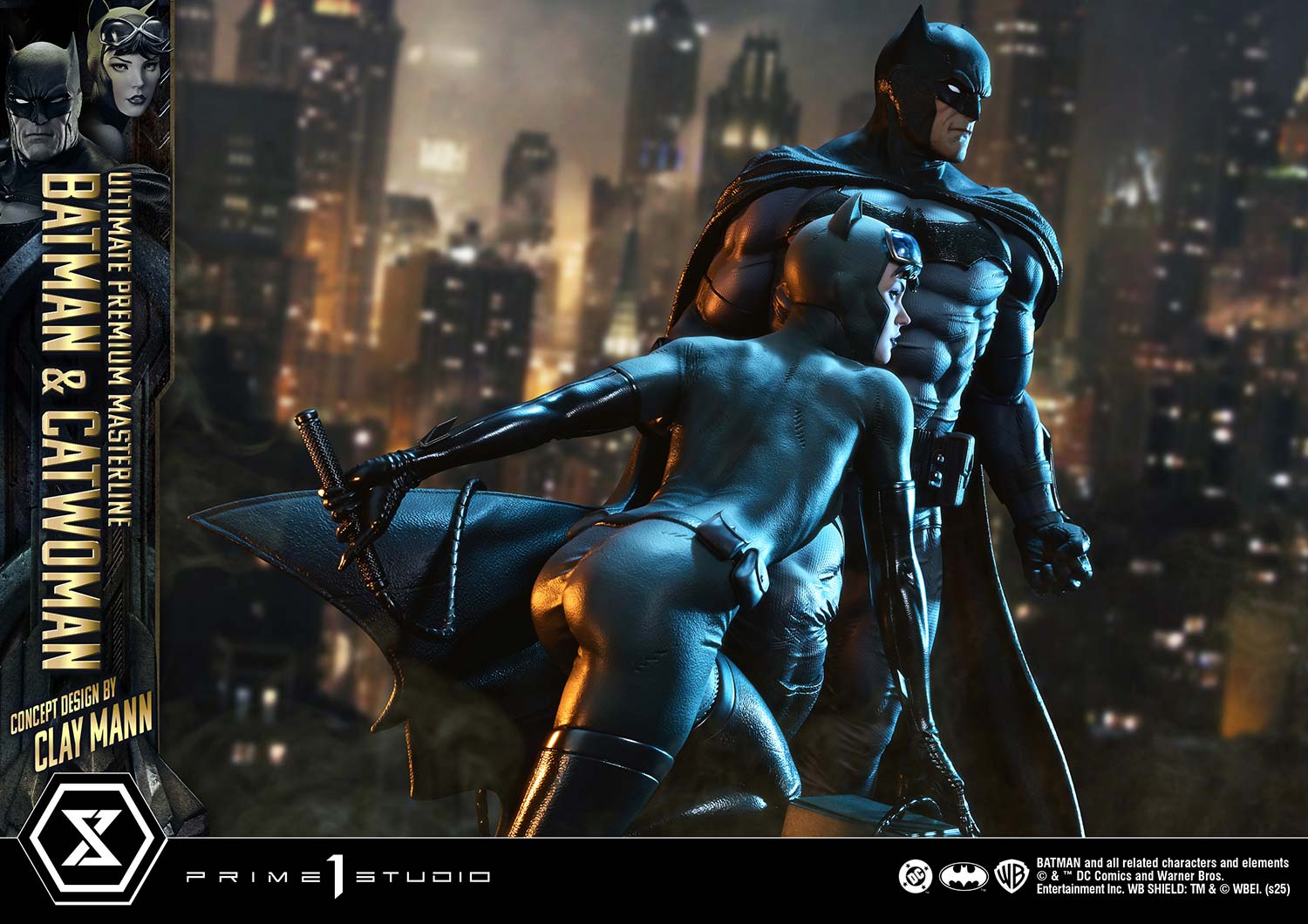 Ultimate Premium Masterline Batman (Comics) Batman &amp; Catwoman (Concept Design by CLAY MANN)