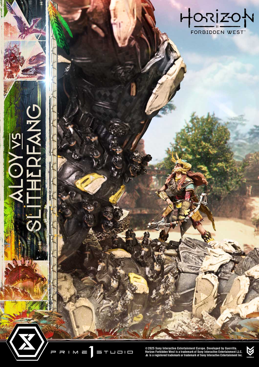 Ultimate Diorama Masterline Horizon Forbidden West Aloy vs. The Slitherfang Bonus Version