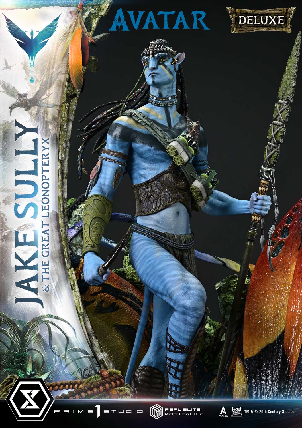 Real Elite Masterline Avatar (Film) Jake Sully &amp; The Great Leonopteryx Avatar Legacy Collection Deluxe Bonus Version