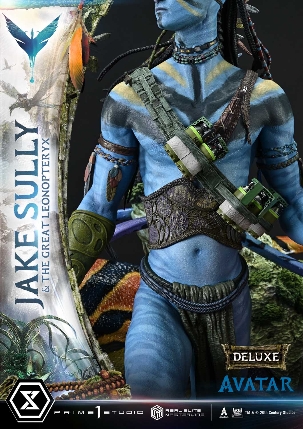 Real Elite Masterline Avatar (Film) Jake Sully &amp; The Great Leonopteryx Avatar Legacy Collection Deluxe Bonus Version