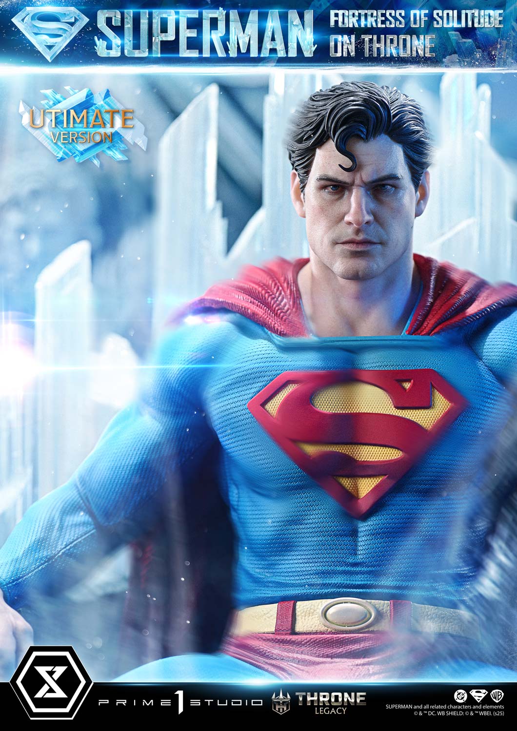 Throne Legacy Superman (Comics) Superman Fortress of Solitude on Throne (Design by Gabriele Dell'Otto) Ultimate Bonus Version