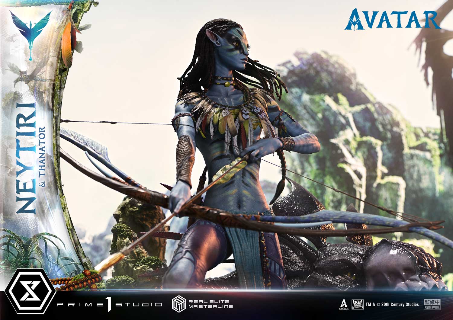 Real Elite Masterline Avatar (Film) Neytiri &amp; Thanator Avatar Legacy Collection DX Bonus Version