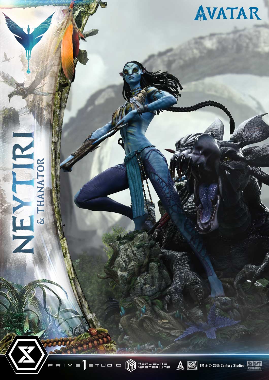 Real Elite Masterline Avatar (Film) Neytiri &amp; Thanator Avatar Legacy Collection DX Bonus Version
