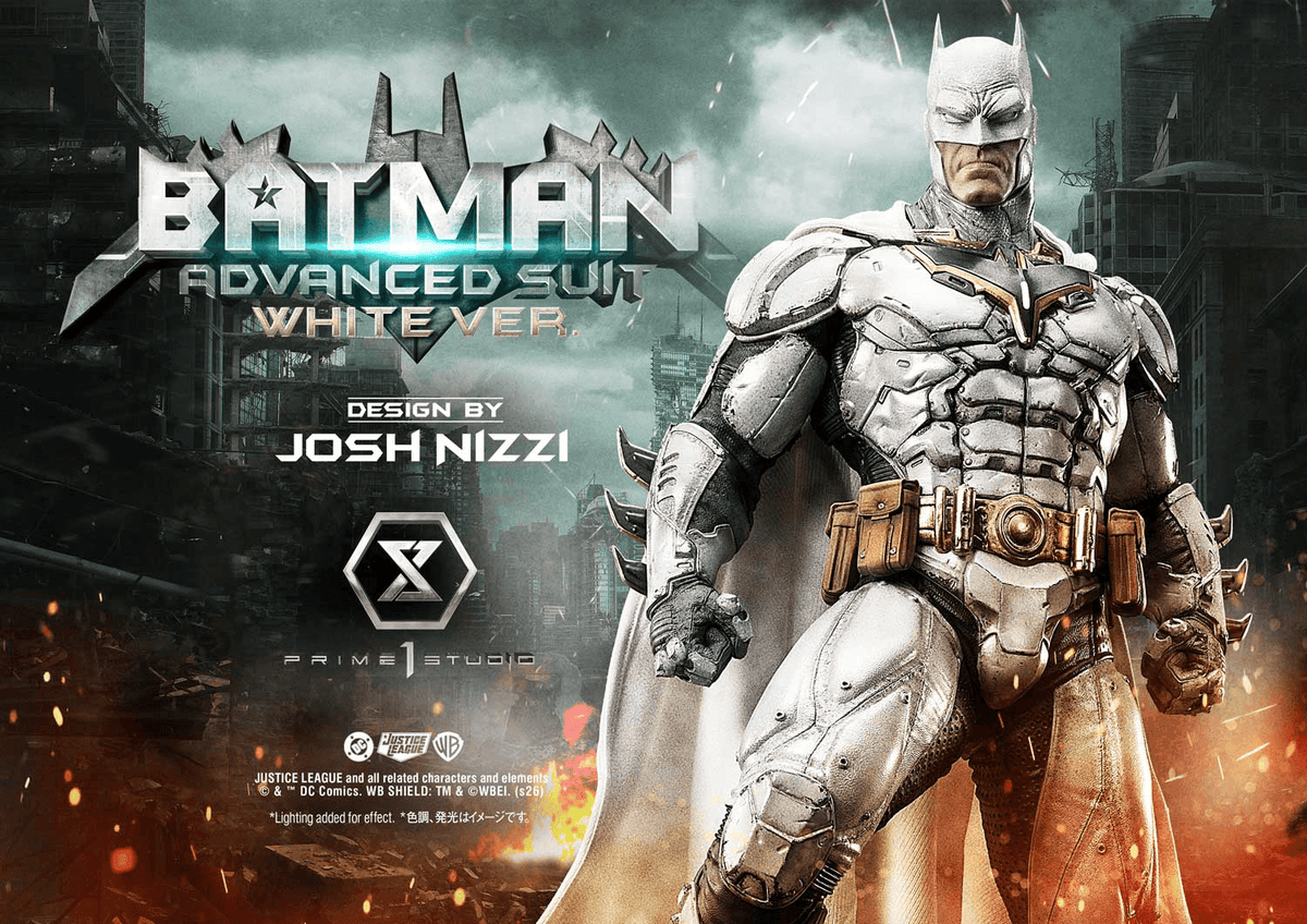 Ultimate Museum Masterline Justice League (Comics) Batman Advanced Suit White Ver. (Design By Josh Nizzi)