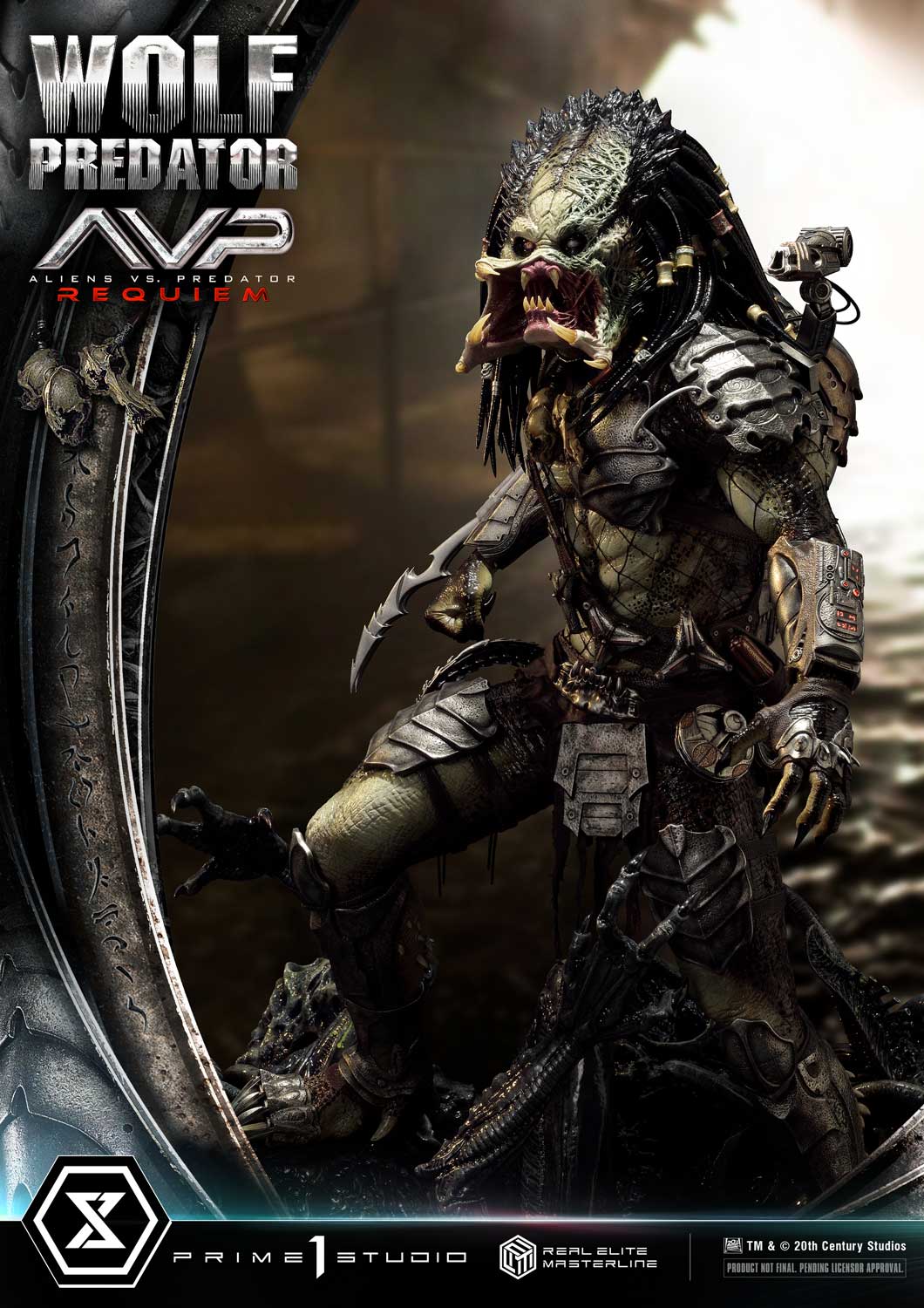 Real Elite Masterline Aliens vs. Predator: Requiem Wolf Predator DX Bonus Version