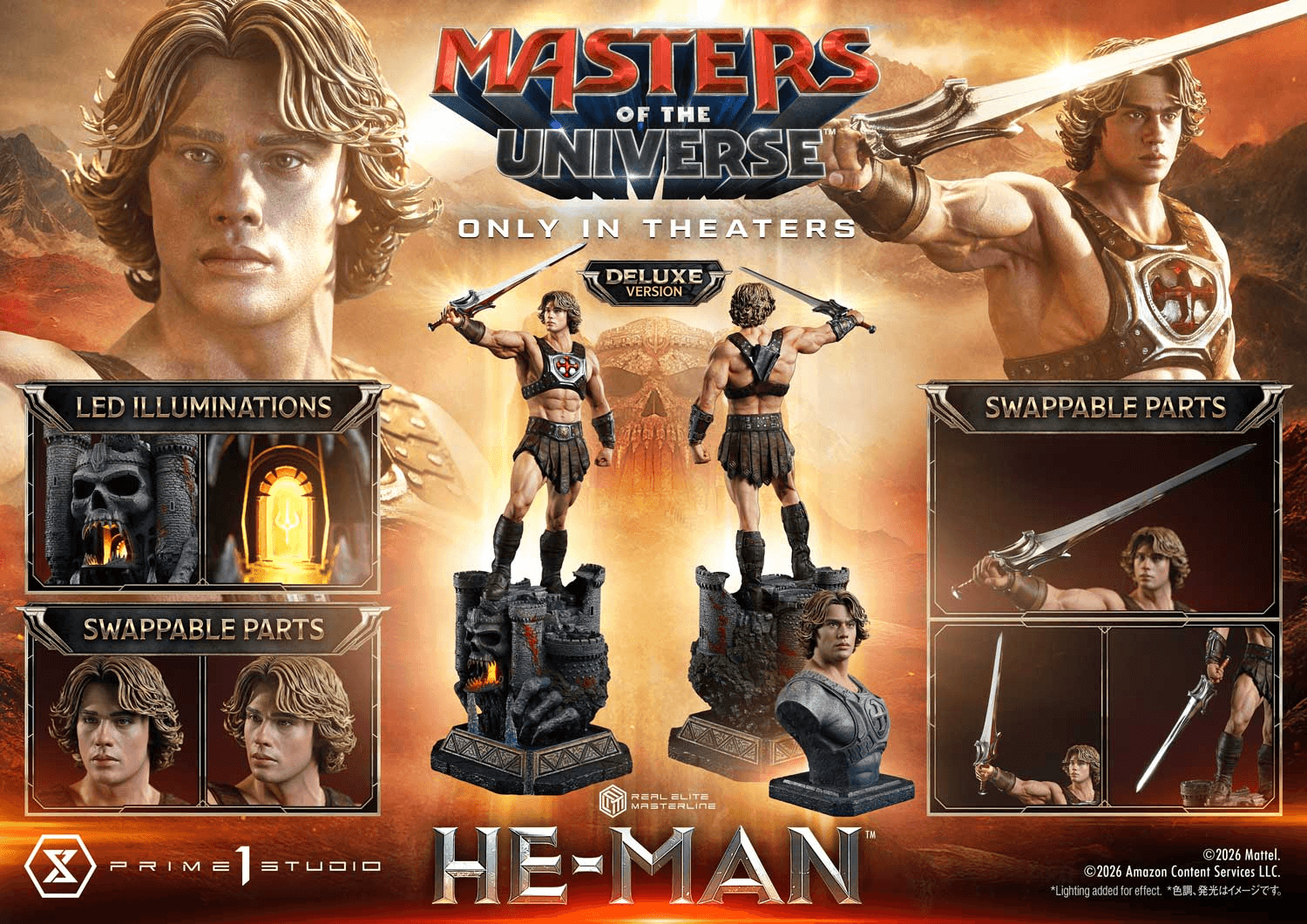 Real Elite Masterline Masters of the Universe (2026 Film) He-Man Deluxe Version