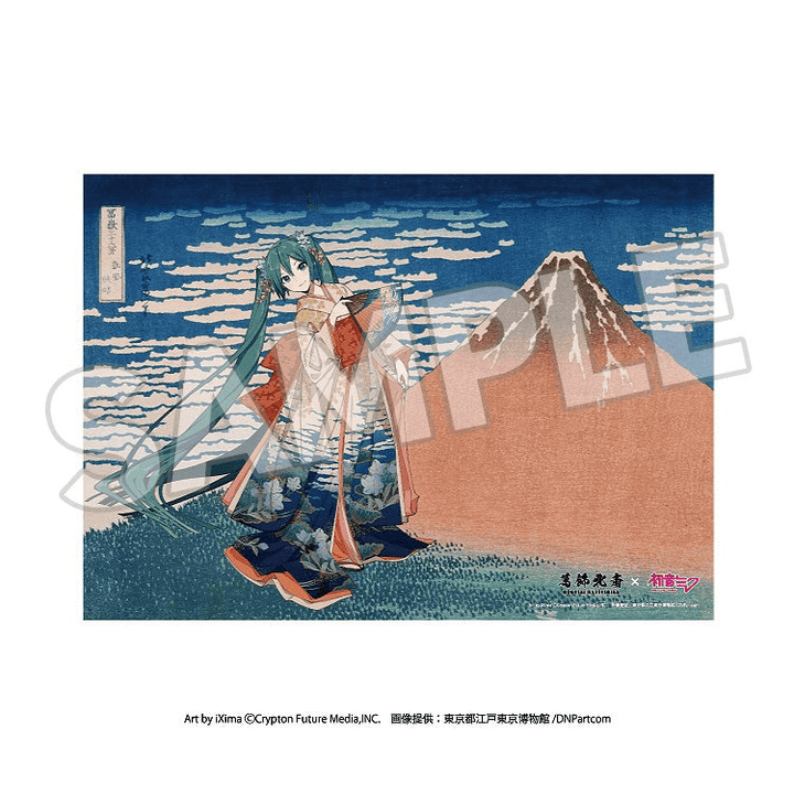 Serial Numbered A3 Acrylic Panel Thirty-six Views of Mount Fuji Fine Wind, Clear Morning | 4580781043503