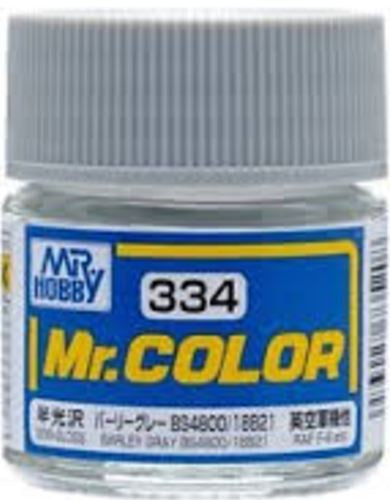 Mr Hobby Mr. Color 334 - Barley Gray BS4800/18B21 (Semi-Gloss/Aircraft) | 4973028735208