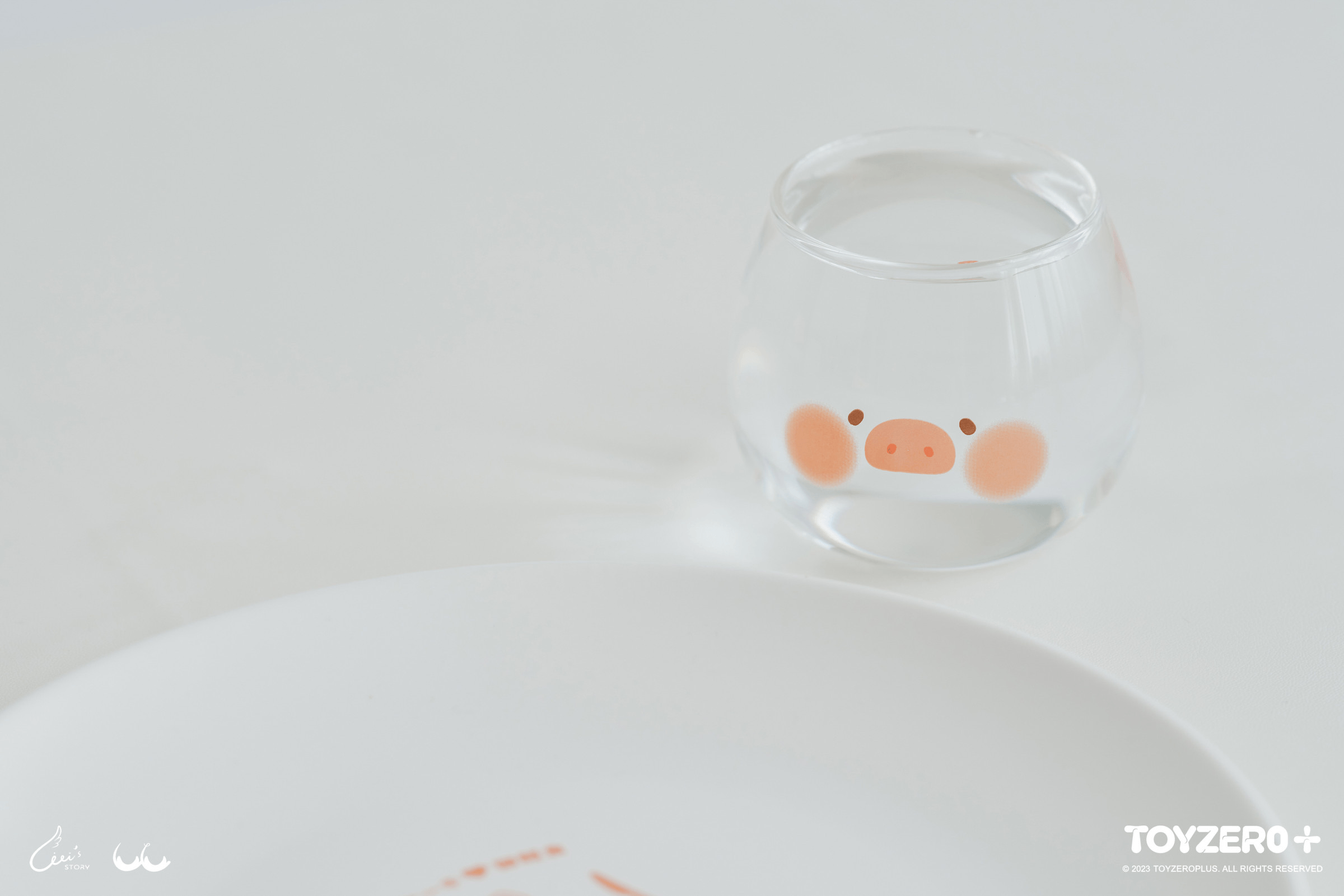 LuLu the Piggy - 300ML Glass Cup | 796548113752