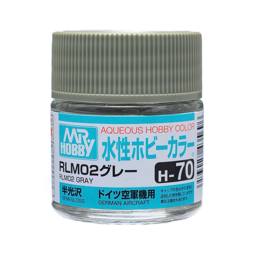 Mr Hobby AQUEOUS HOBBY COLOR - H70 SEMI-GLOSS RLM02 GRAY (GERMAN AIRCRAFT) | 4973028739015