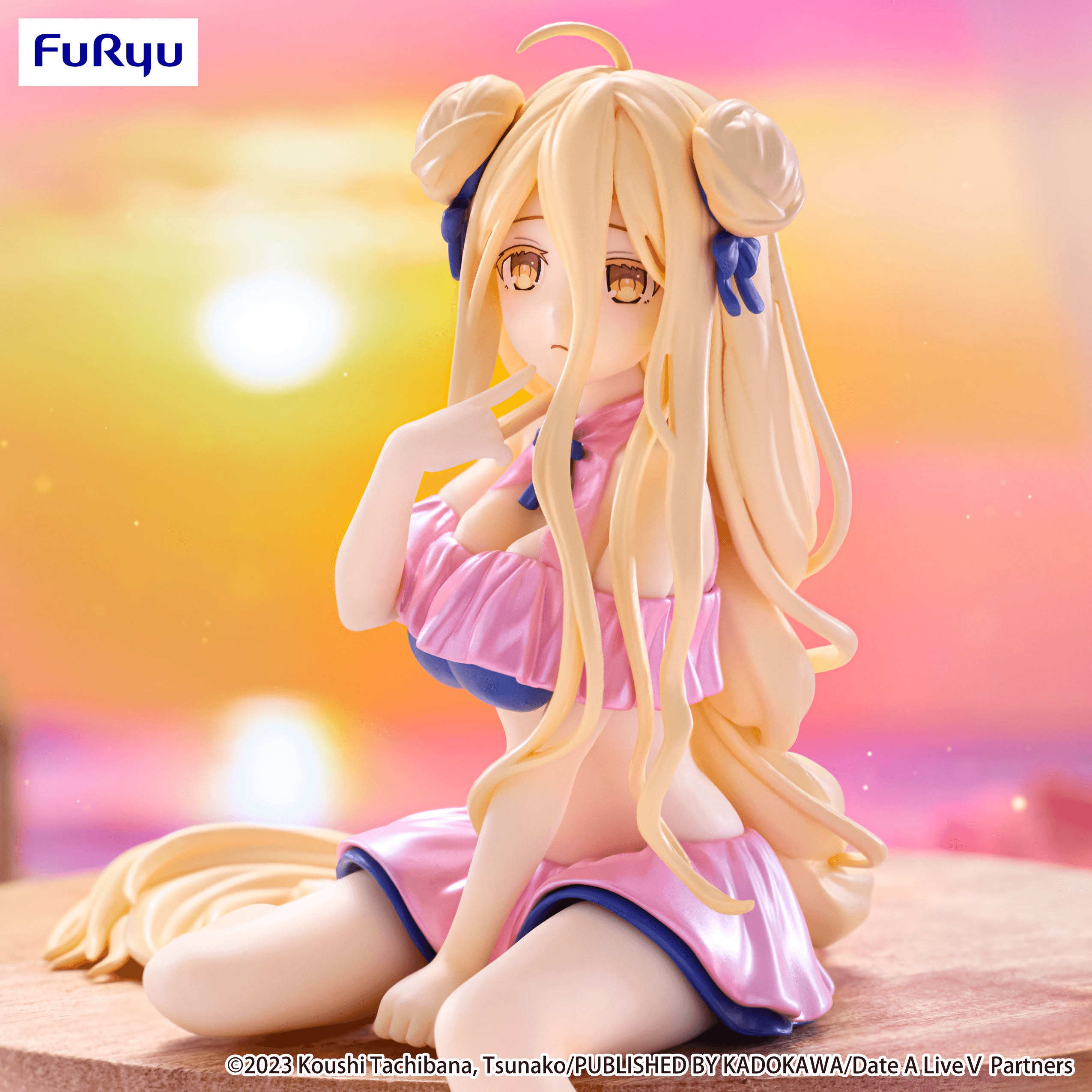Date A LiveⅤ Noodle Stopper Figure -Mukuro Hoshimiya Swimsuit Pastel Pink Color ver.- | 4571623511687