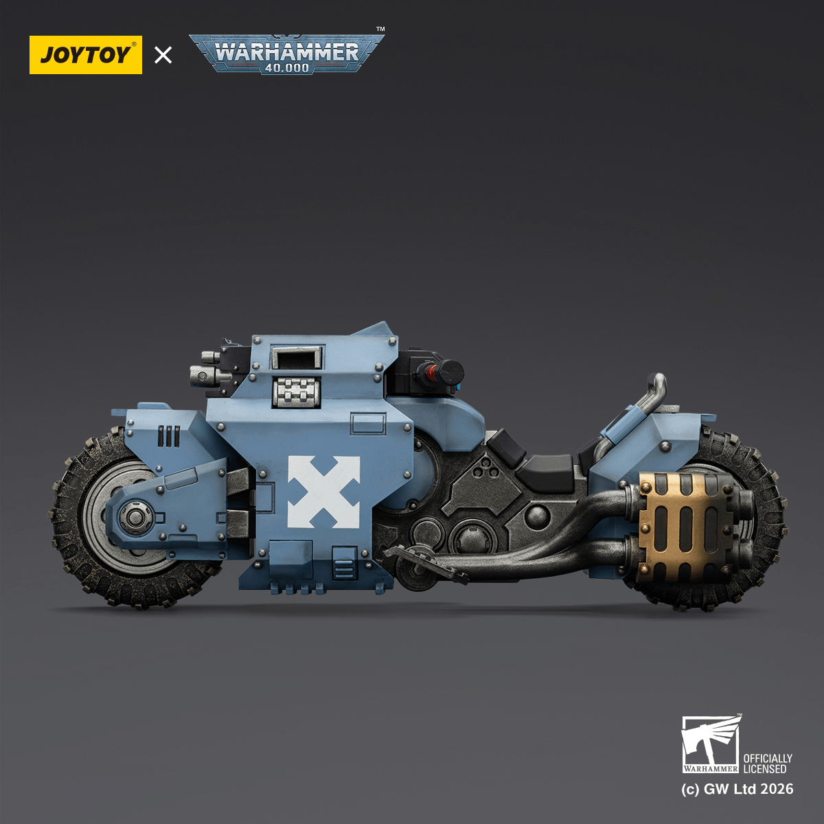 Space Wolves Raider-pattern Combat Bike with twin-linked bolt rifles | 6927054403769