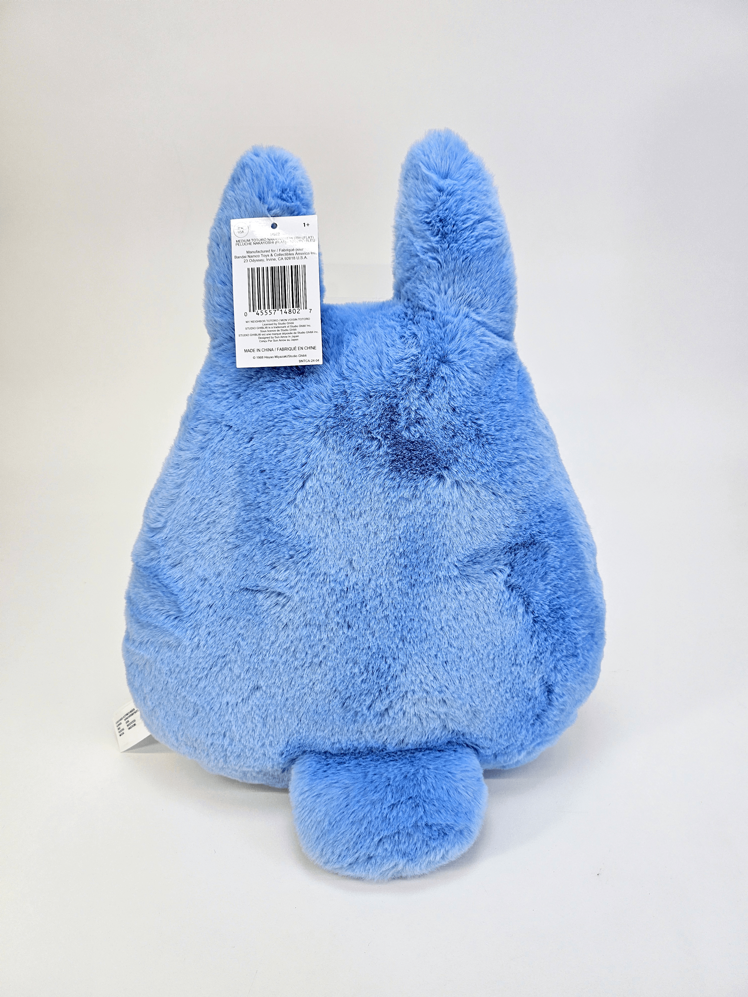 Medium Blue Totoro Nakayoshi Plush (Flat) "My Neighbor Totoro" | 0045557148027