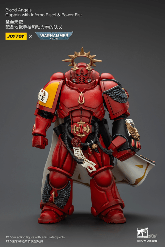 JOYTOY Blood Angels Captain with Inferno Pistol & Power Fist