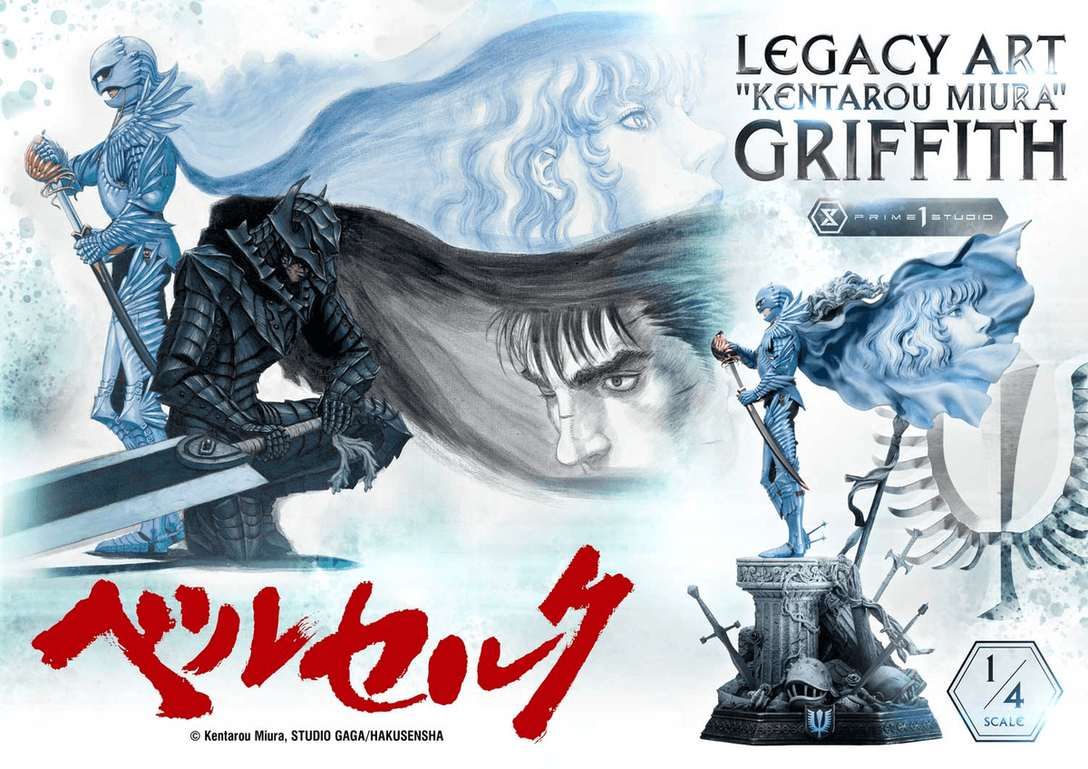 Legacy Art "Kentarou Miura" Berserk Griffith 1/4 Scale