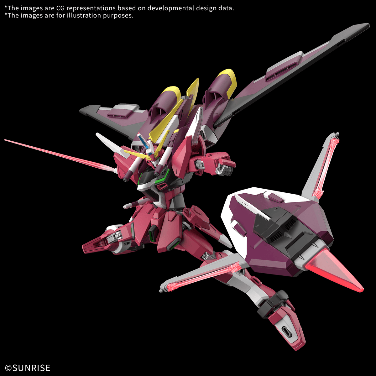 Infinite Justice Gundam in an action pose with beam saber, Gundam SEED FREEDOM ZERO, Bandai HG 1/144 model kit