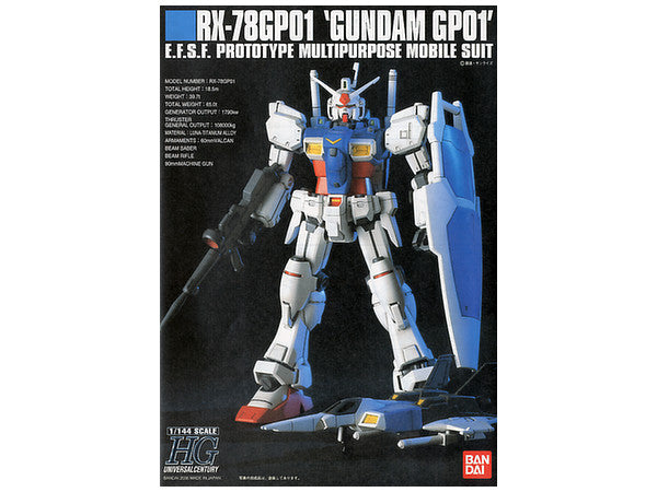 Bandai HGUC 1/144 #13 RX-78GP01 Gundam GP01 Zephyrantes "Gundam 0083"