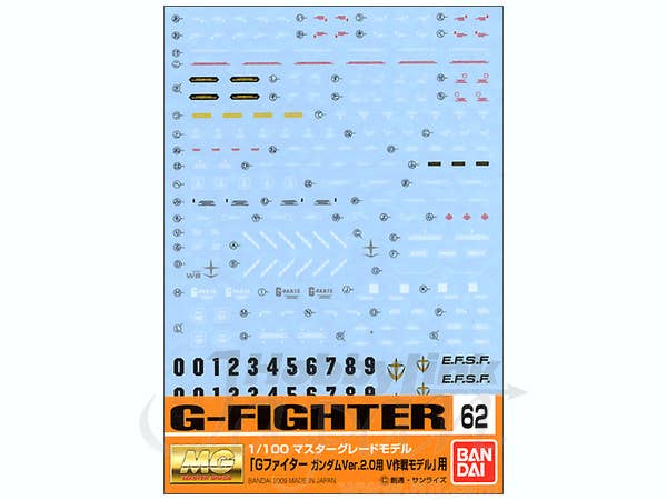 Gundam Decal 62 - MG G-Fighter | 4543112584656